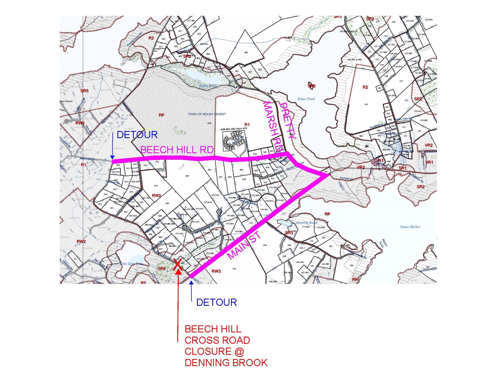 Beech Hill Road Closure and Detour Information