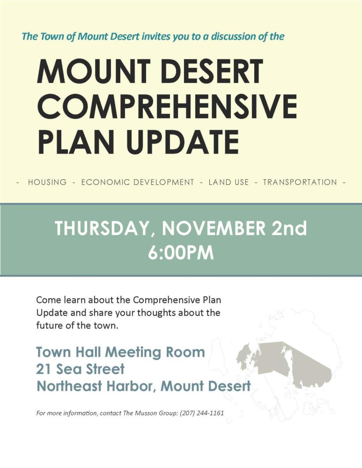 Mt Desert Comp Plan Flier