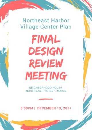 Northeast Harbor Village Center Plan Meeting