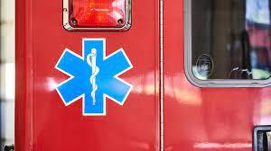 Side of an ambulance showing the Star of Life