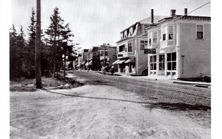 Old photo of Main Street, Northeast Harbor